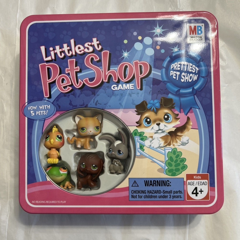 Littlest Pet Shop Board Game Prettiest Pet Show Hasbro 2007 Complete